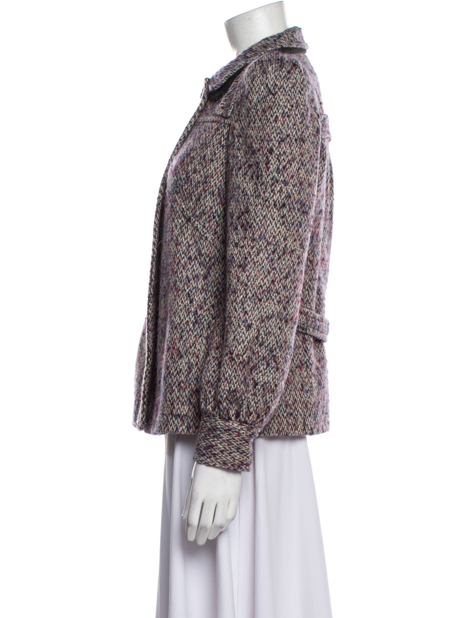 See by Chloé Wool Tweed Pattern Jacket