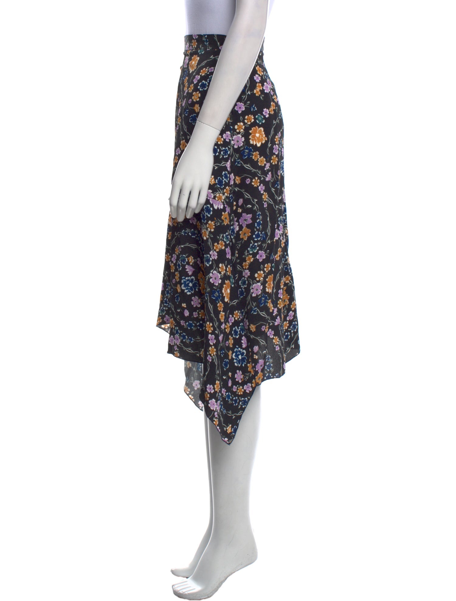 See by Chloé Floral Print Midi Length Skirt