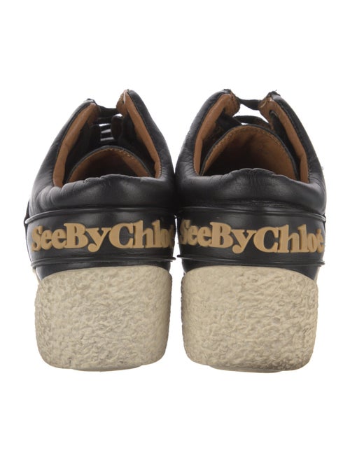 See by Chloé Leather Wedge Sneakers