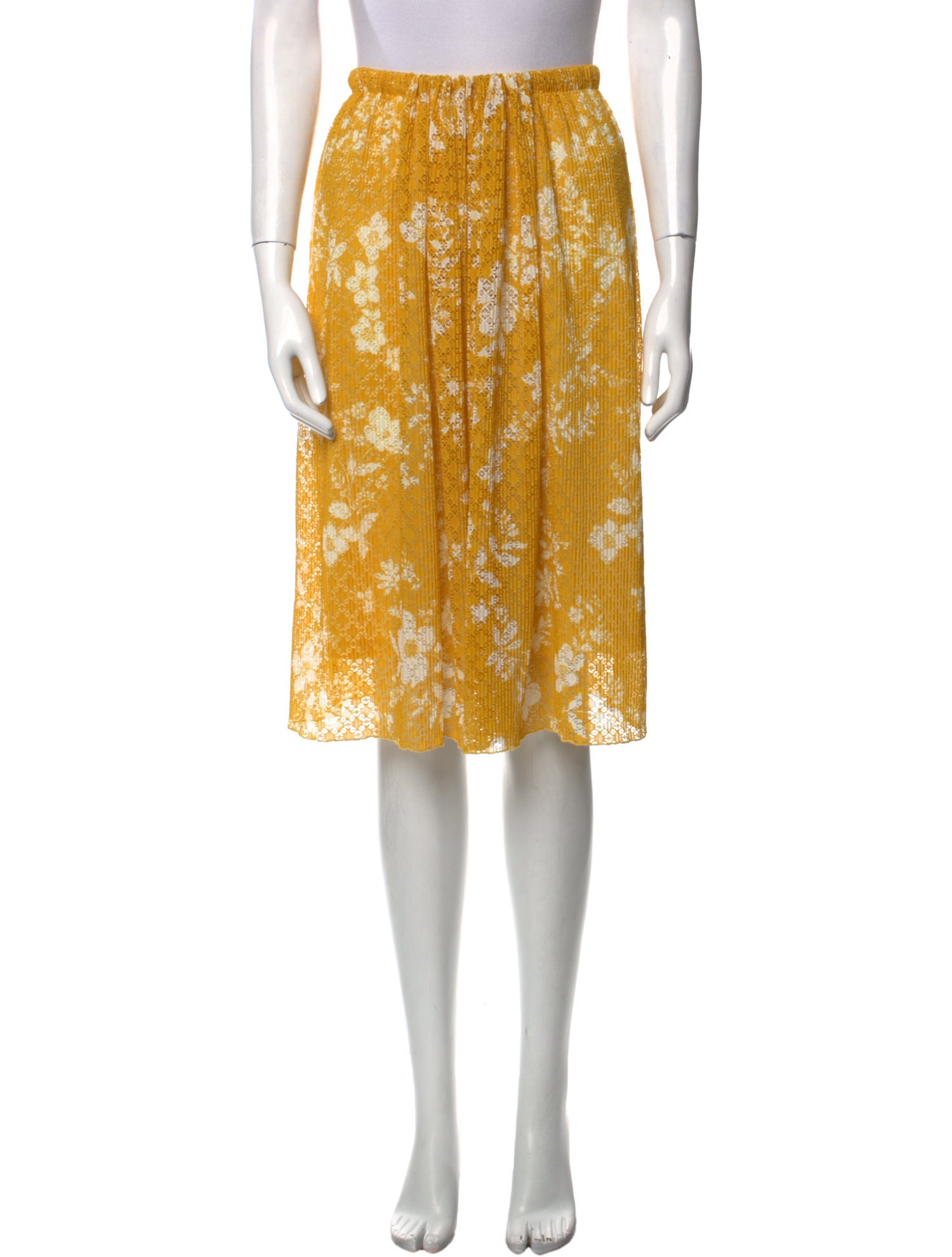 See by Chloé Floral Print Knee-Length Skirt