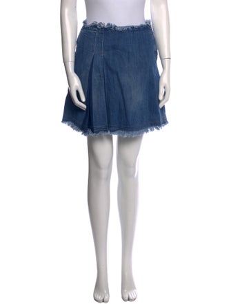 See by Chloé Raw-Edge Trim Mini Skirt