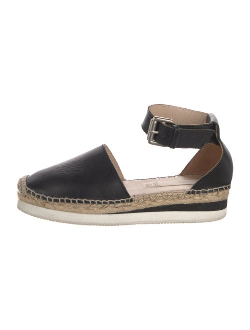 See by Chloé Leather Whipstitch Trim D'Orsay Flats