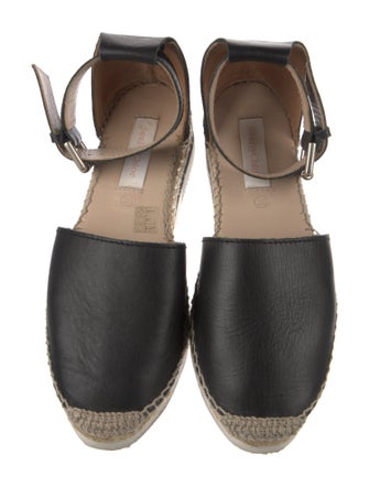 See by Chloé Leather Whipstitch Trim D'Orsay Flats
