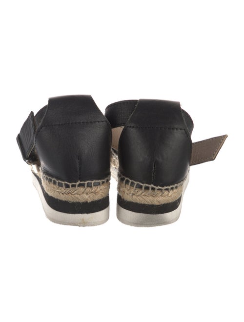 See by Chloé Leather Whipstitch Trim D'Orsay Flats