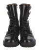 See by Chloé Patent Leather Combat Boots