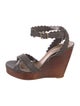 See by Chloé Leather Scalloped Accent Sandals