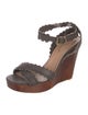 See by Chloé Leather Scalloped Accent Sandals