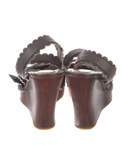 See by Chloé Leather Scalloped Accent Sandals