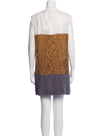 See by Chloé Colorblock Pattern Mini Dress