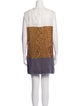 See by Chloé Colorblock Pattern Mini Dress