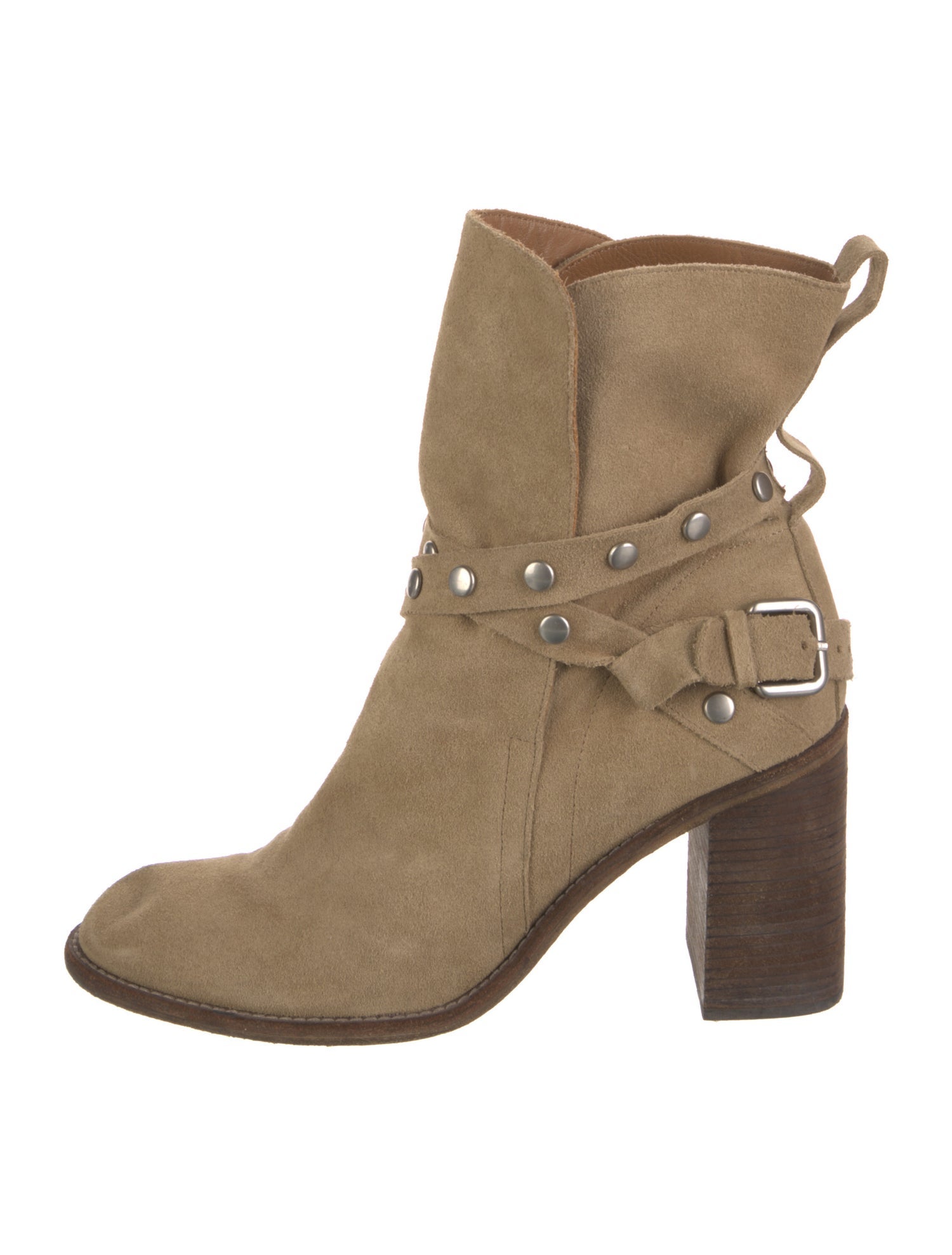 See by Chloé Suede Studded Accents Boots