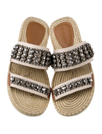 See by Chloé Printed Crystal Embellishments Espadrilles