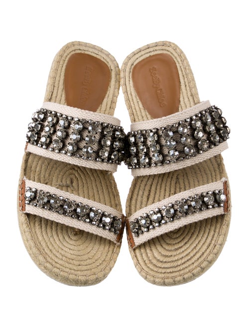 See by Chloé Printed Crystal Embellishments Espadrilles