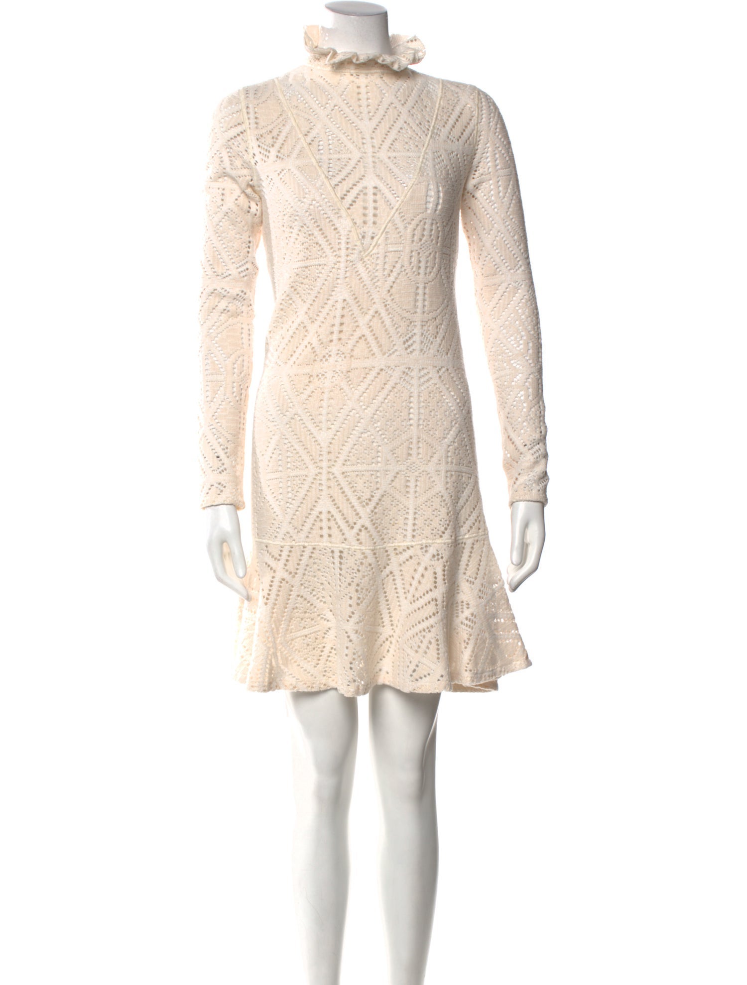 See by Chloé Lace Pattern Knee-Length Dress