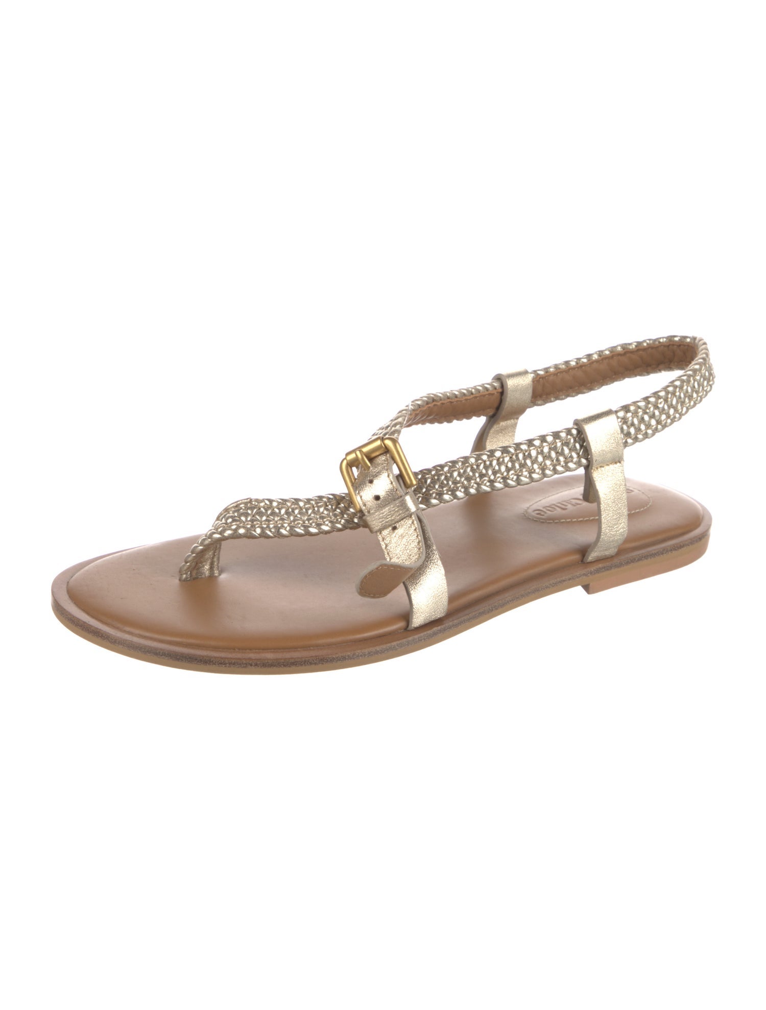 See by Chloé Leather Braided Accents Gladiator Sandals