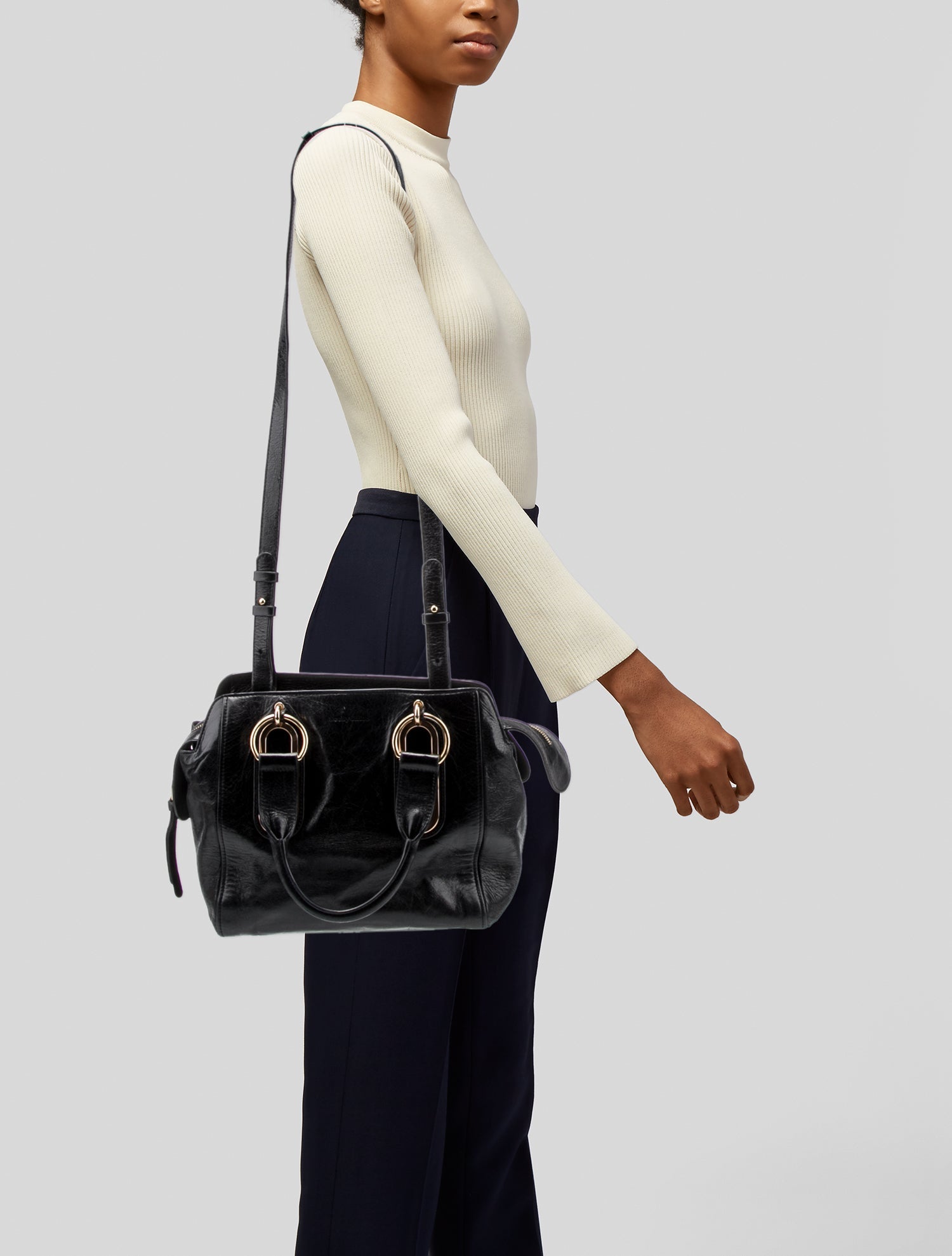 See by Chloé Leather Top Handle Bag
