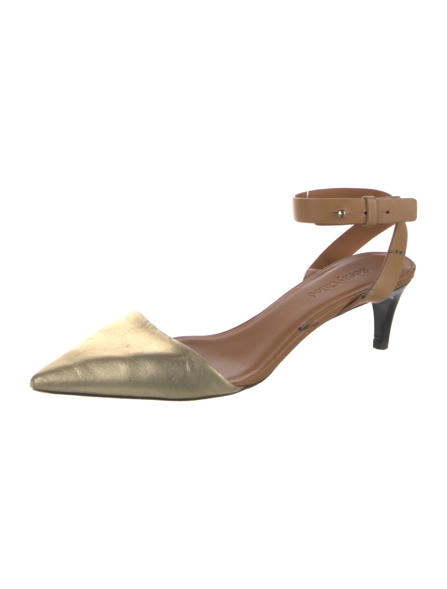 See by Chloé Leather D'Orsay Pumps