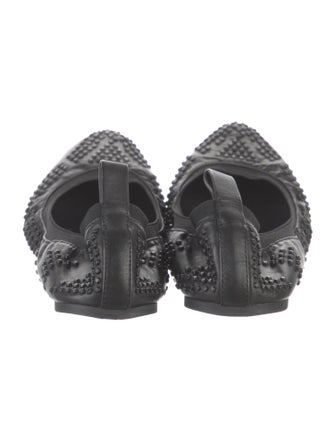 See by Chloé Leather Studded Accents Ballet Flats