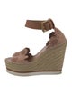 See by Chloé Suede Lasercut Accents Espadrilles