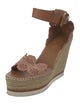 See by Chloé Suede Lasercut Accents Espadrilles