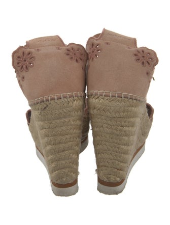 See by Chloé Suede Lasercut Accents Espadrilles