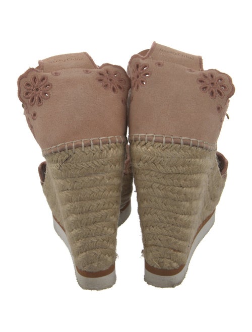 See by Chloé Suede Lasercut Accents Espadrilles