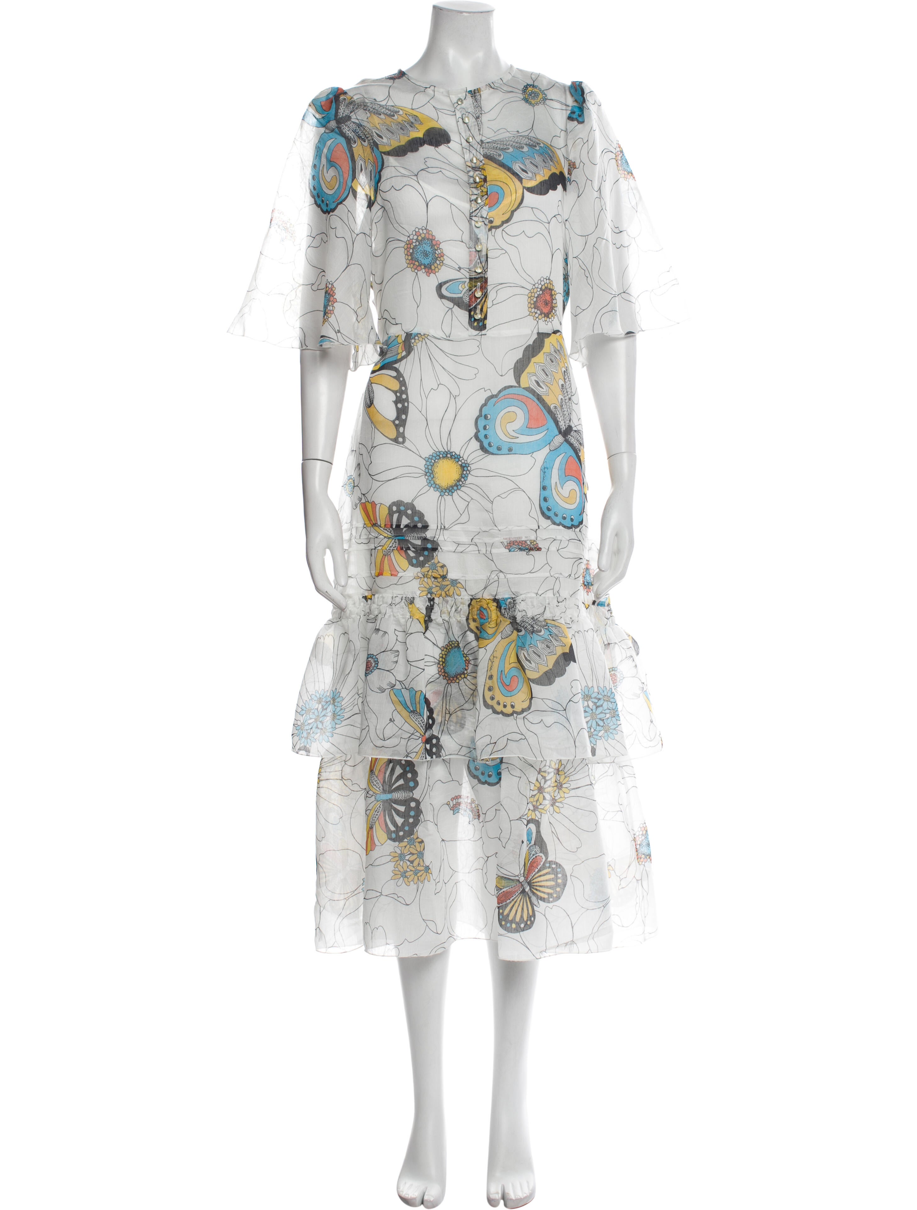 See by Chloé Floral Print Long Dress