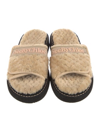 See by Chloé Fur Espadrilles