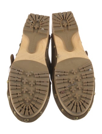 See by Chloé Suede Studded Accents Mules