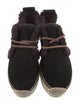 See by Chloé Suede Faux Fur Trim Espadrilles