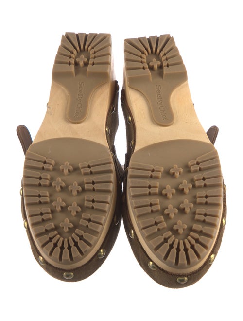 See by Chloé Suede Studded Accents Mules