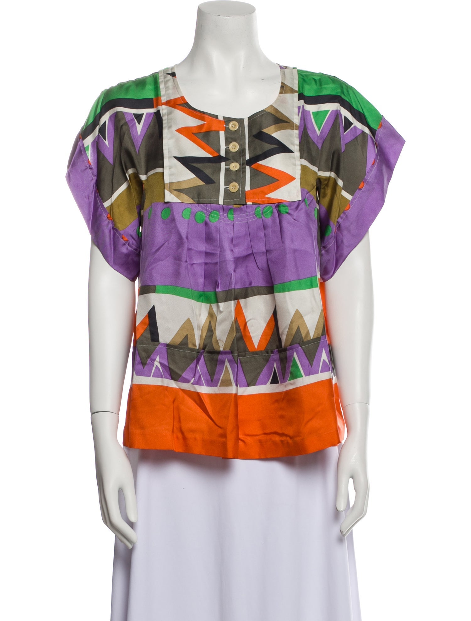 See by Chloé Silk Printed Blouse