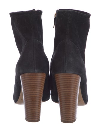 See by Chloé Suede Embroidered Accent Sock Boots