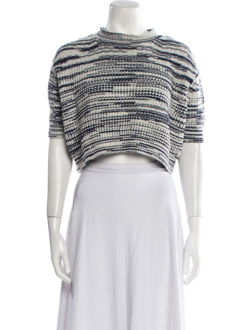 See by Chloé Striped Mock Neck Sweater