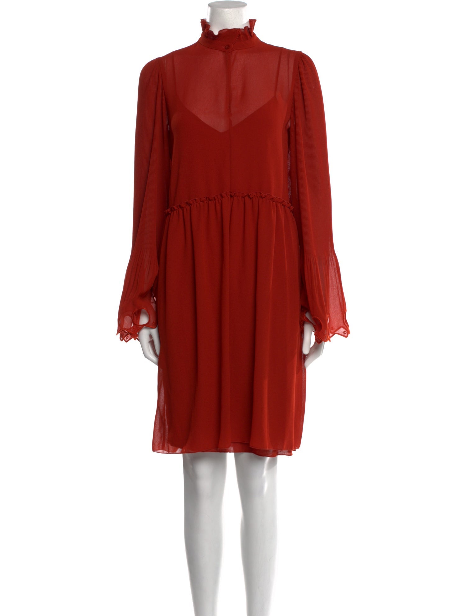 See by Chloé Mock Neck Mini Dress