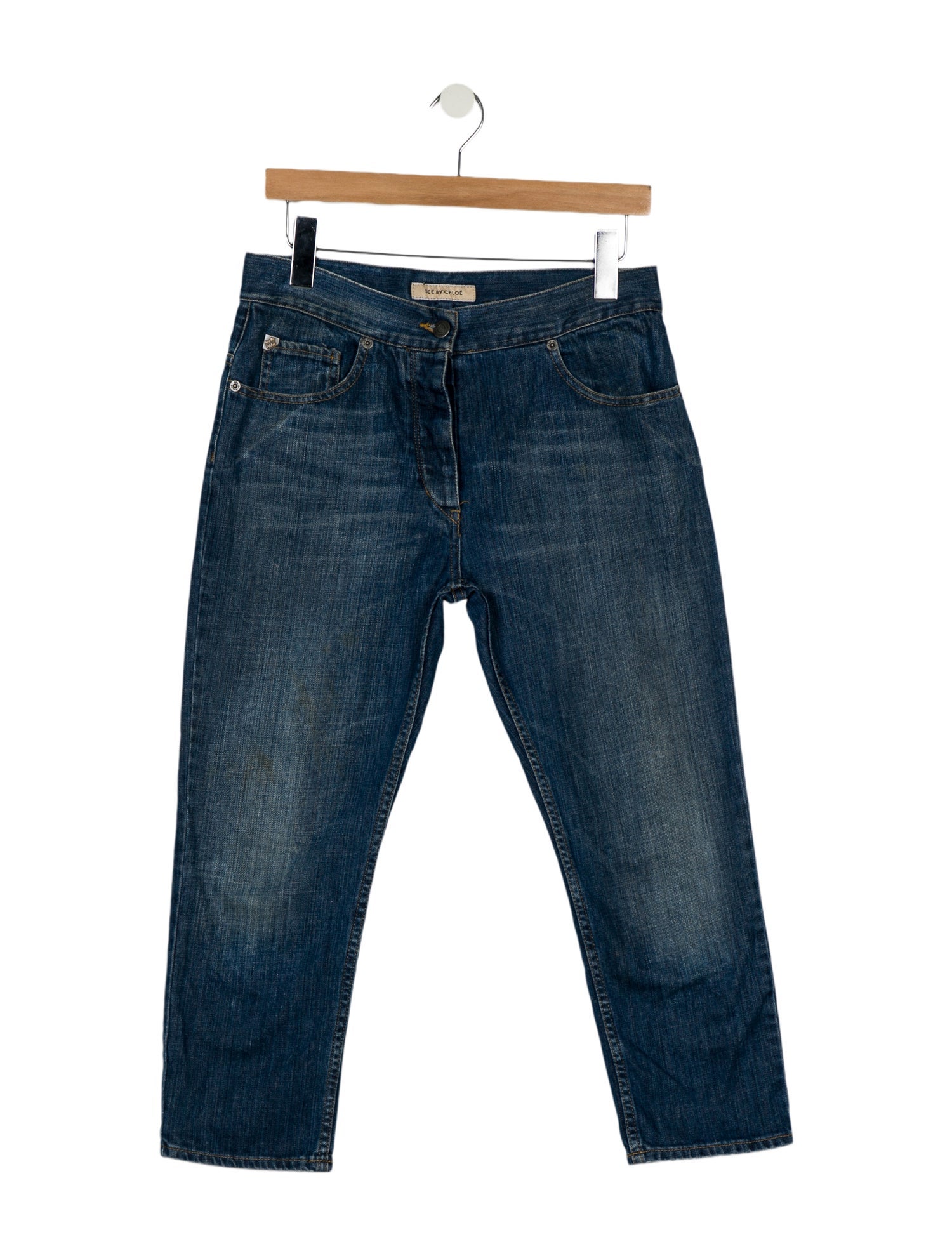 See by Chloé Mid-Rise Straight Leg Jeans