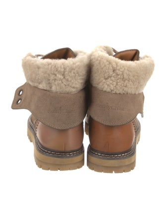 See by Chloé Suede Combat Boots