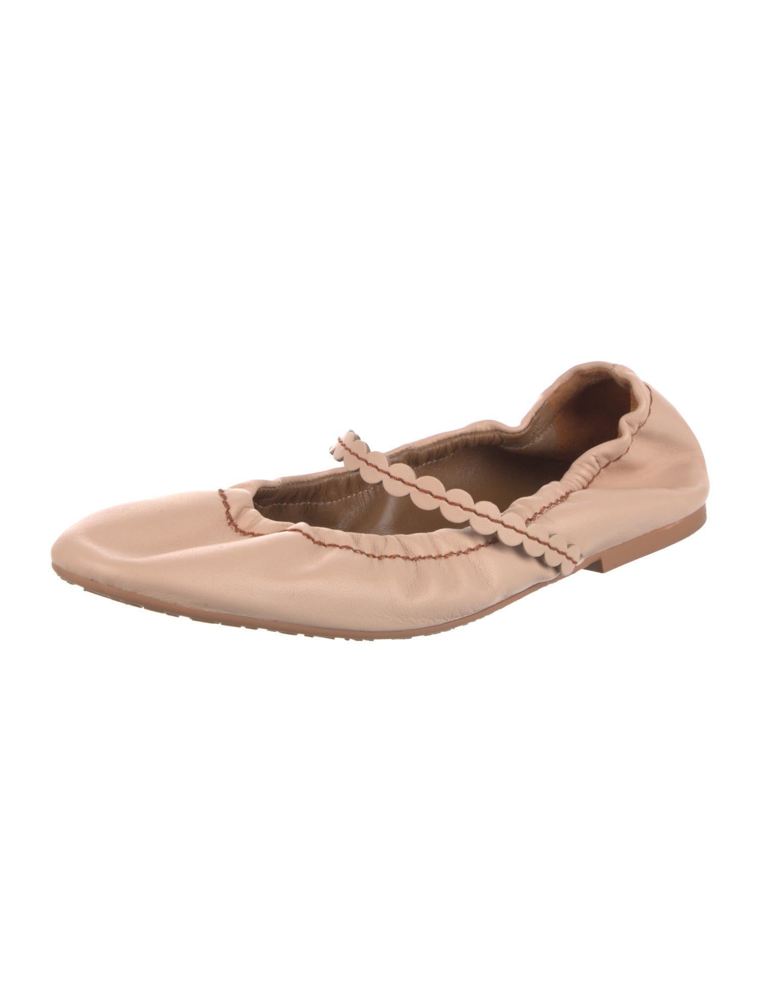 See by Chloé Leather Ballet Flats
