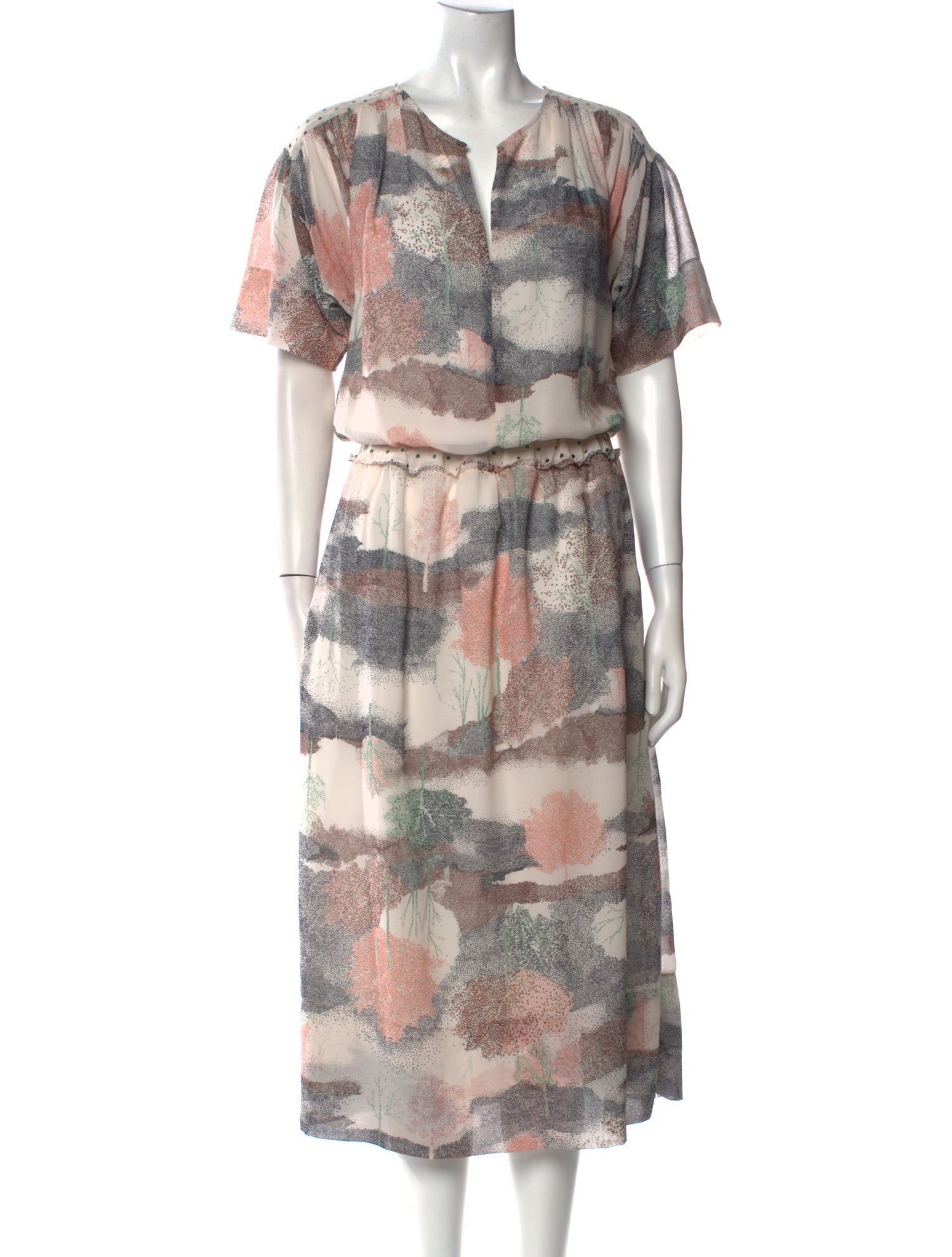 See by Chloé Printed Long Dress