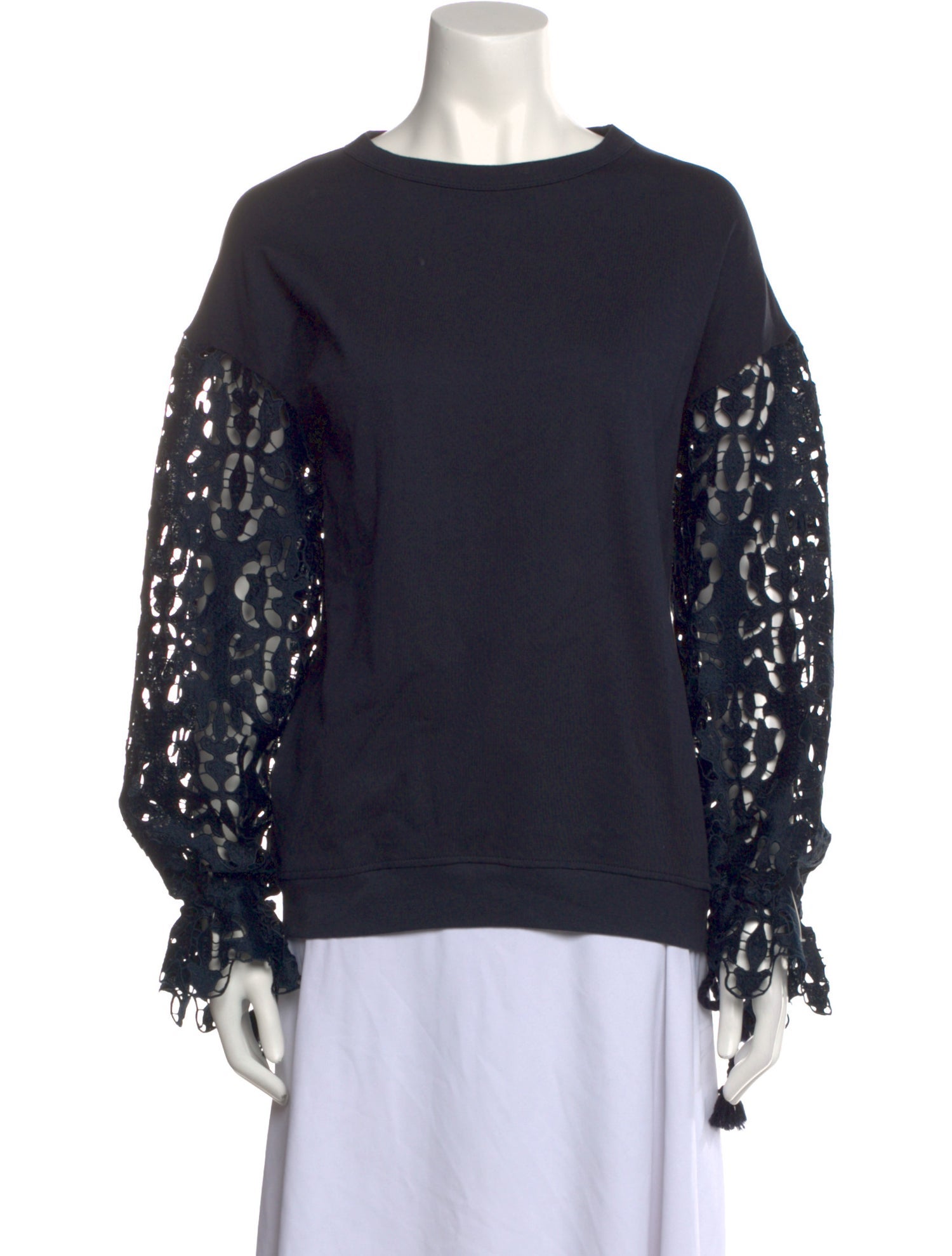 See by Chloé Crew Neck Long Sleeve Sweatshirt