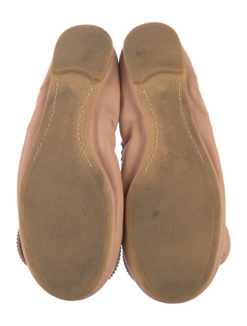 See by Chloé Leather Bow Accents Ballet Flats
