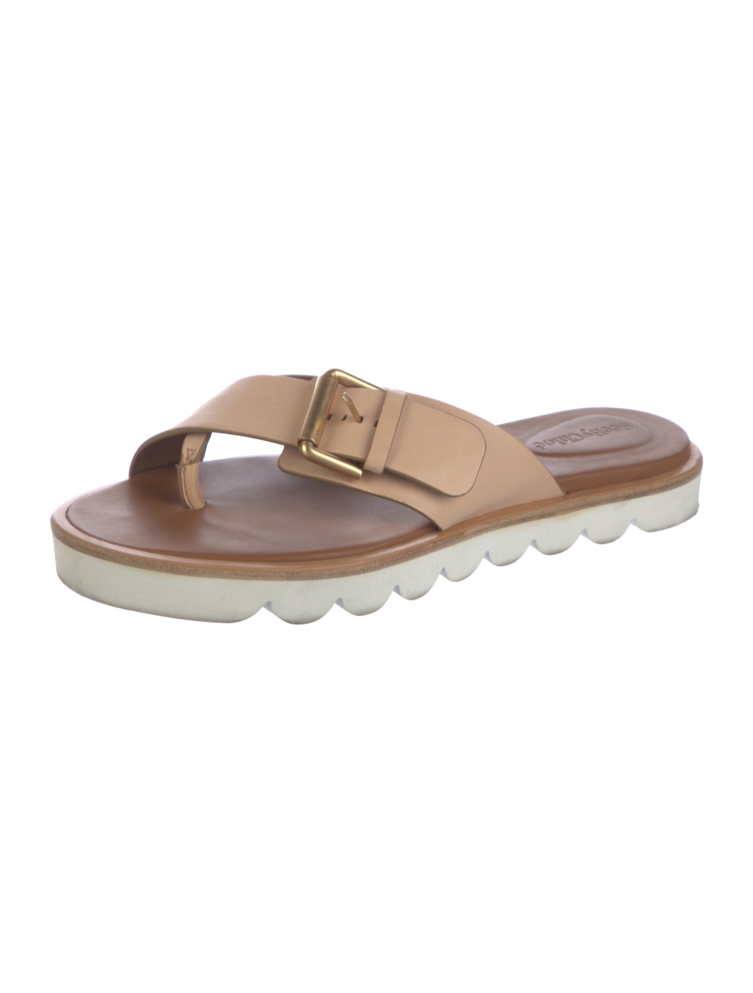 See by Chloé Leather Slides