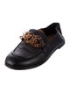 See by Chloé Leather Chain-Link Accents Loafers