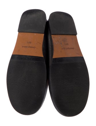 See by Chloé Leather Chain-Link Accents Loafers