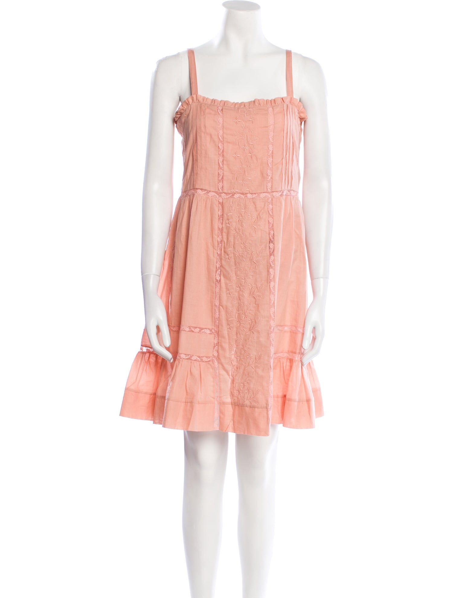 See by Chloé Square Neckline Mini Dress