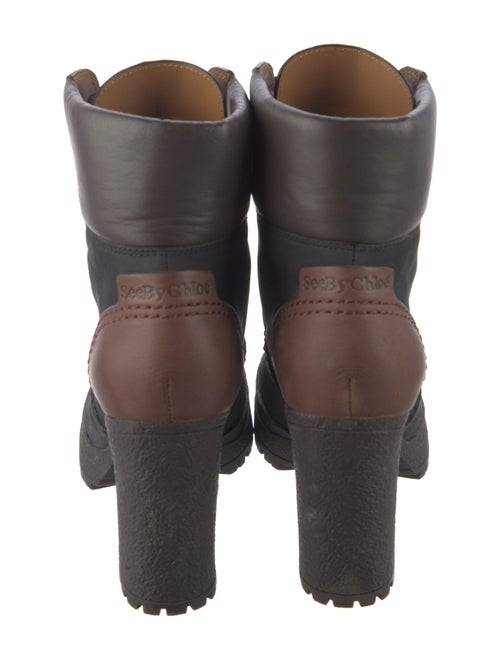 See by Chloé Suede Combat Boots