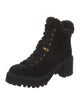 See by Chloé Suede Pom-Pom Embellishments Combat Boots