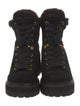 See by Chloé Suede Pom-Pom Embellishments Combat Boots