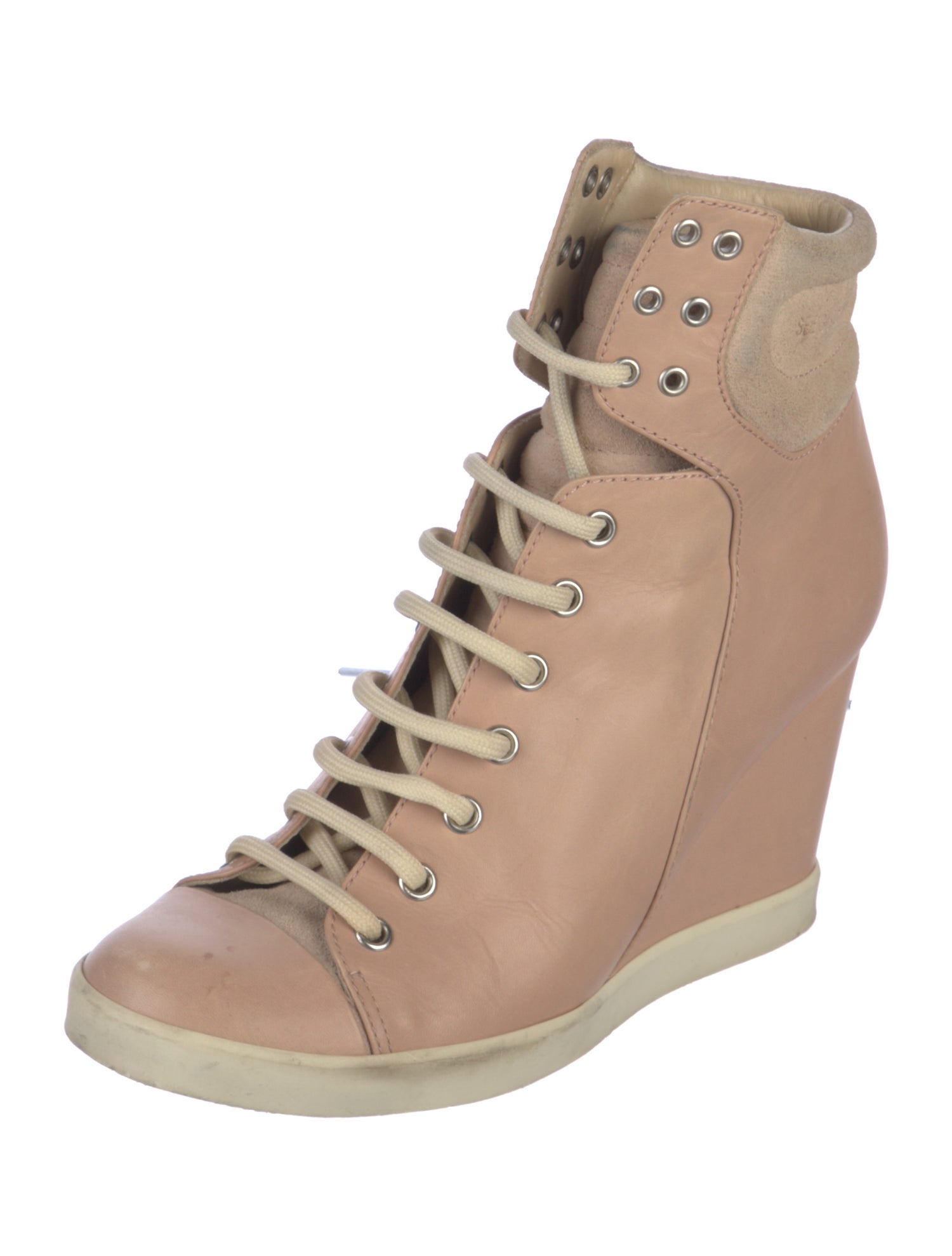See by Chloé Leather Lace-Up Boots
