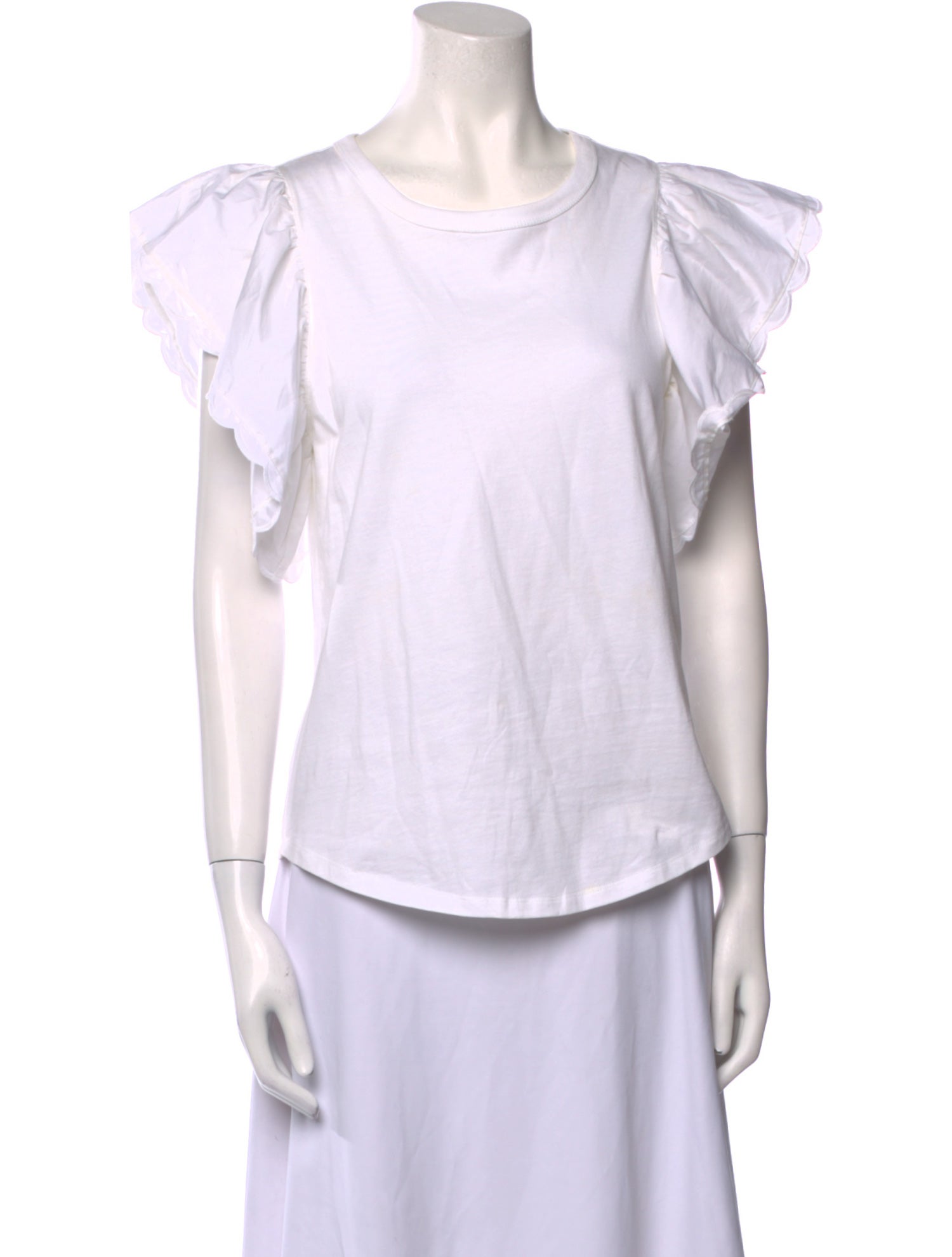 See by Chloé Bateau Neckline Short Sleeve T-Shirt